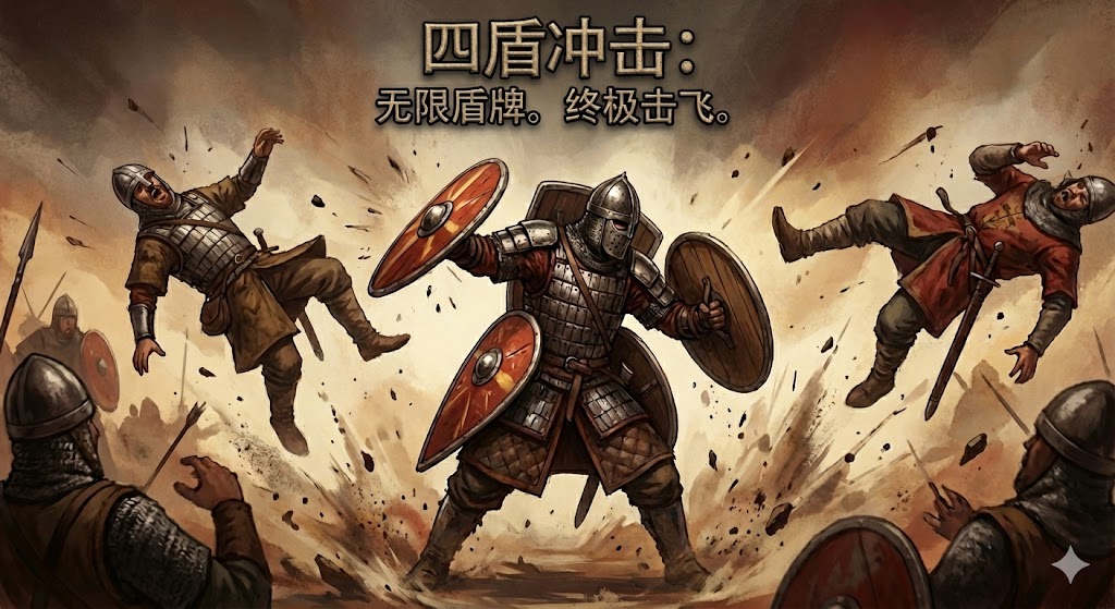 封面 for 可以装备四个盾牌+盾击击飞效果